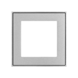 Square metal plate 60x60 window Aluminium