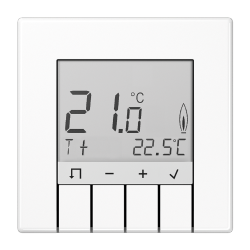 Room thermostat standard with display