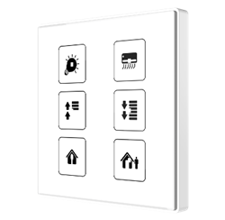 Capacitive push button Square TMD 6 Buttons & Temp probe - White