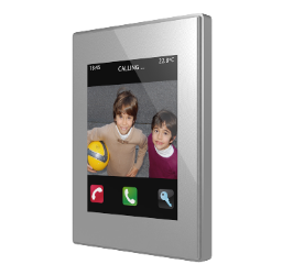 Z41 COM. Color capacitive touch panel with video intercom. PC-ABS frame - Silver