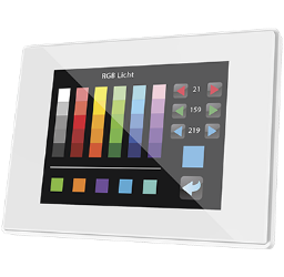 Z41 Lite. Color capacitive touch panel. Aluminium frame - White