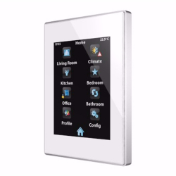 Z41 Pro. Color capacitive touch panel with IP connection. Aluminium frame - White