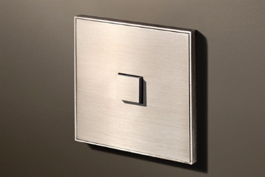 Select 1 Gang KNX Push Button in Nickel with led & temperature sensor