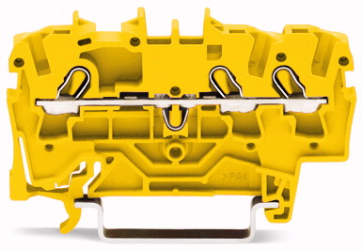 3-conductor through terminal block
