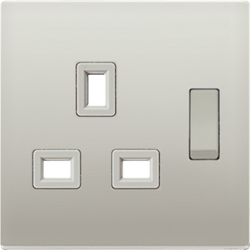 Centre plate for socket, Stainless steel