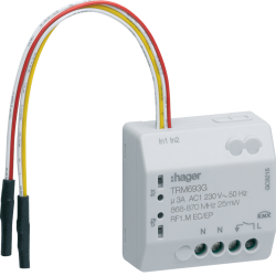Fush mounted output 3A 230V + 2 inputs mains powered