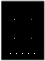 Touch-MyDesign Plus 4 Buttons Aluminium frame - Anthracite