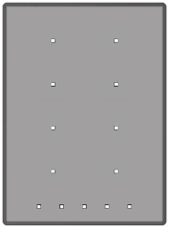 Touch-MyDesign Plus 8 Buttons PC-ABS frame - Silver