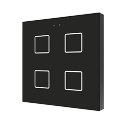 Flat 4 v2. Capacitive push button with temperature probe - Anthracite
