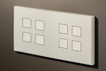 Squares 4,4 Gang KNX Push Button with led & temperature sensor